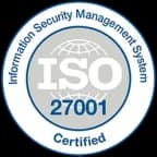 ISO 27001 Information Security Management System — certified