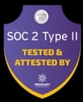 SOC 2 Type II - tested and attested by Prescient Assurance